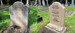 prince stonemasons-before and after headstone